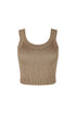 Sienna Ribbed Crop Top Crop Top EDGE Small/Medium Mocha
