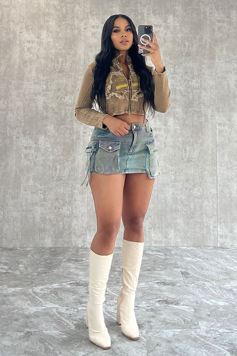 Lover Girl Washed Graphic Jacket Outerwear EDGE