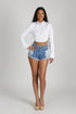 The Ocean Distressed Denim Shorts - LightDenim - KNOWSTYLE - EDGE - EDGEONLINESTORE
