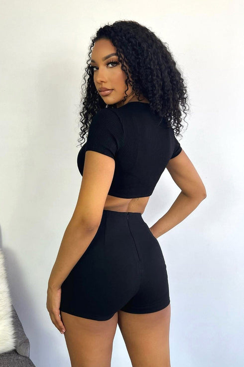 Phoenix Mini Skort - Black - KNOWSTYLE