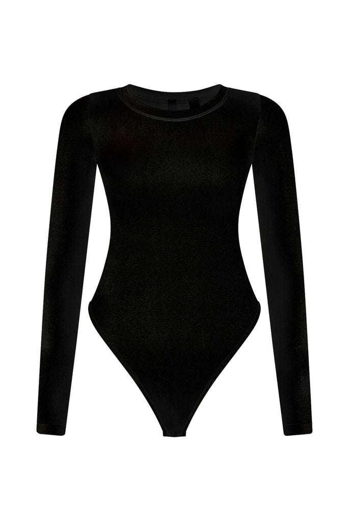 Soft Smooth Long Sleeve Bodysuit Bodysuit EDGE Small/Medium Black 