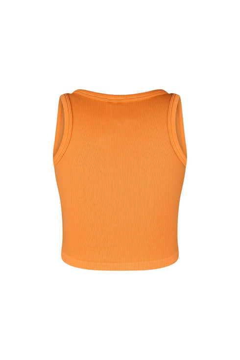 Hallie Basic Ribbed Tank Top Crop Top EDGE