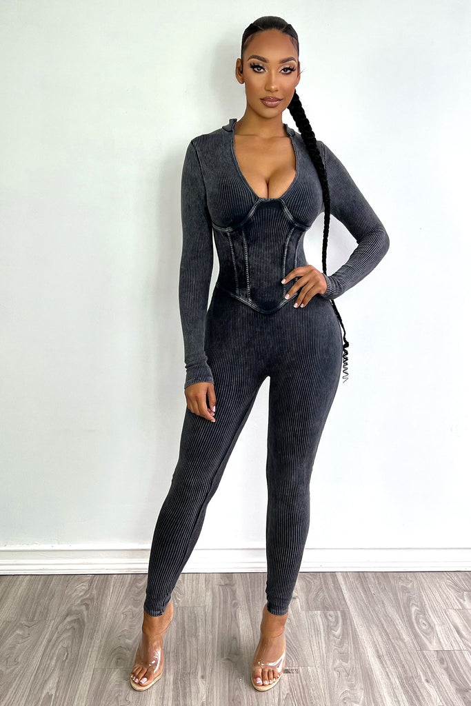 Legacy Mineral Washed Corset Jumpsuit Rompers + Jumpsuits EDGE 
