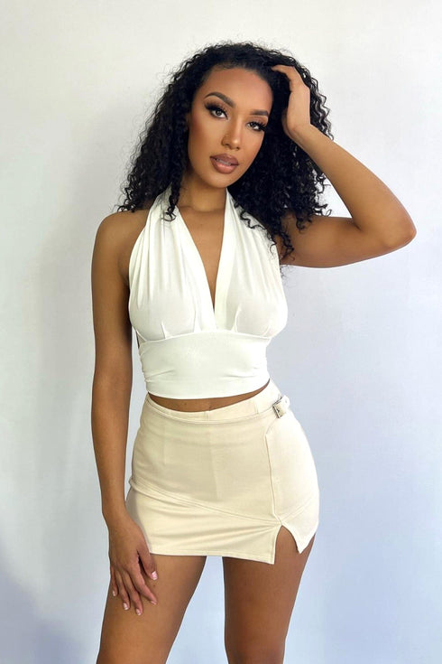 Phoenix Mini Skort - Nude - KNOWSTYLE