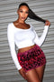 Showoff Sequin Mini Skirt SKIRT EDGE Small Magenta