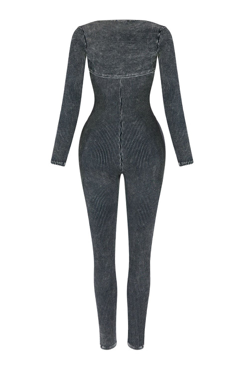 Kali Mineral Washed Jumpsuit & Cardigan SET Rompers + Jumpsuits EDGE