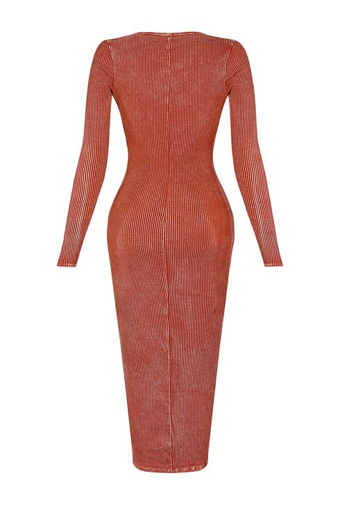 Nadia Mineral Washed Midi Dress Dresses EDGE