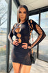 Alix Hallow Out Long Sleeve Cutout Mini Dress Dresses EDGE