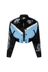 Motorsport PU Leather Jacket Outerwear EDGE X-Small Blue