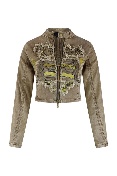 Lover Girl Washed Graphic Jacket Outerwear EDGE