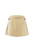Irish Cream Pleated Mini Skort SKIRT EDGE