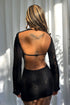 Zion Long Sleeve Mini Dress - Black - EDGEbyKS