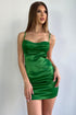 Scarlette Satin Dress - Green - KNOWSTYLE - EDGE - EDGEONLINESTORE