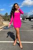 Bringing the Light Mesh Mini Dress - Hot Pink - KNOWSTYLE - EDGE - EDGEONLINESTORE