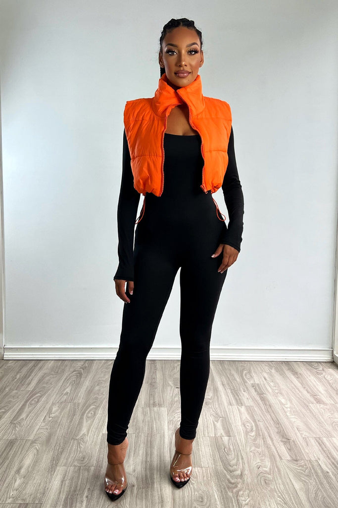 Make You Warm Padding Vest Apparel & Accessories KNOWSTYLE Small Orange 