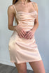 Scarlette Satin Dress - Champagne - KNOWSTYLE - EDGE - EDGEONLINESTORE