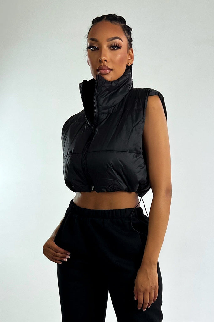Make You Warm Padding Vest Apparel & Accessories KNOWSTYLE Small Black 