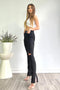 I'm Sprung Black Split Hem Distressed Straight Leg Jeans - Black - KNOWSTYLE - EDGE - EDGEONLINESTORE