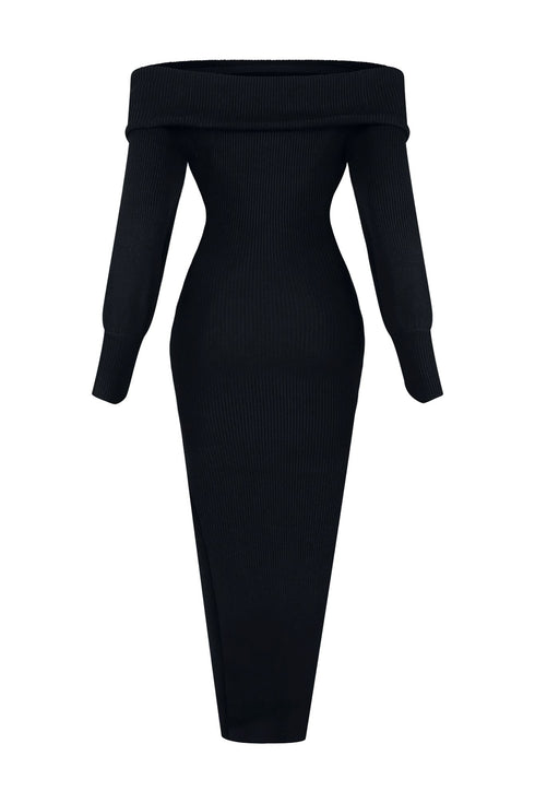 Mackenzie Off Shoulder Knit Dress Dresses EDGE