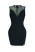 Moment Bandage Rhinestone Mini Dress Dresses EDGE Small Black