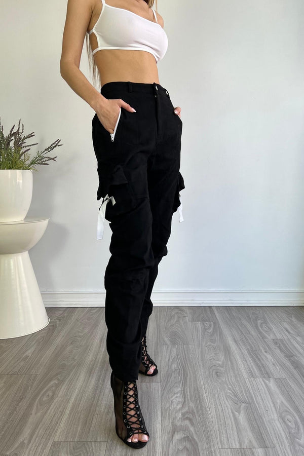 Call Me Cargo Pants - Black - KNOWSTYLE - EDGE - EDGEONLINESTORE