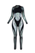 Find Yourself Mesh Contrast Long Sleeve Jumpsuit Rompers + Jumpsuits EDGE Small Black