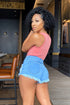 The Ocean Distressed Denim Shorts - LightDenim - KNOWSTYLE - EDGE - EDGEONLINESTORE