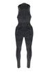 Nikita Mineral Washed Jumpsuit - Charcoal -EDGEbyKS
