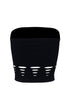 Electricity Cut Out Tube Top - Black -EDGEbyKS