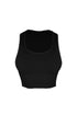 Soft Basic Smooth Scoop Neck Top - Black - EDGEbyKS