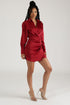 Buy U a Drank Draped Shirt Dress - Burgundy - KNOWSTYLE - EDGE - EDGEONLINESTORE