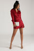 Buy U a Drank Draped Shirt Dress - Burgundy - KNOWSTYLE - EDGE - EDGEONLINESTORE