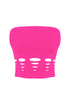 Electricity Cut Out Tube Top - Hot Pink -EDGEbyKS