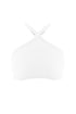Second Date Halter Crop Top - White - EDGEbyKS