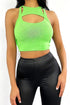 Cutthroat Cutout Muscle Tank Crop Top Crop Top EDGE