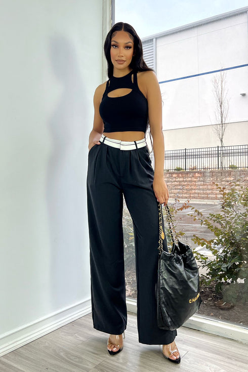 Project Belt Design Work Pants Bottoms EDGE Small Black