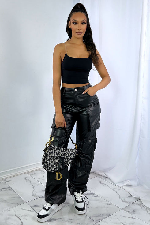 Khloe Clear Strap Crop Top Crop Top EDGE