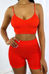 Absolute Ribbed Crop Bra Top Crop Top EDGE Small/Medium Orange