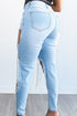 Jules Rhinestone Denim Jeans - Light Denim - KNOWSTYLE - EDGE - EDGEONLINESTORE