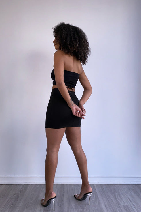 Maddy Wrap Around Skirt - Black - KNOWSTYLE - EDGE - EDGEONLINESTORE