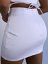 Maddy Wrap Around Skirt - White - KNOWSTYLE - EDGE - EDGEONLINESTORE