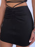 Maddy Wrap Around Skirt - Black - KNOWSTYLE - EDGE - EDGEONLINESTORE