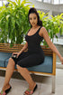 Basic Tank Skinny Midi Romper - Black - KNOWSTYLE - EDGE - EDGEONLINESTORE