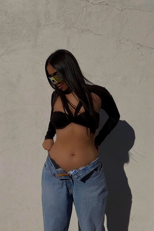 Not So Basic Cut Out Top Apparel & Accessories KNOWSTYLE