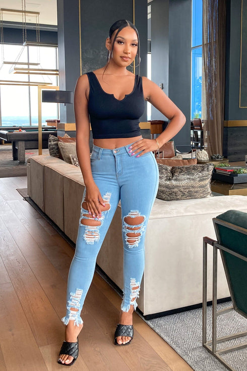 My Everything Tank Crop Top - Black - KNOWSTYLE - EDGE - EDGEONLINESTORE