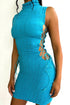 Wynter Mini Dress - Turquoise - KNOWSTYLE - EDGE - EDGEONLINESTORE