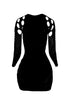 Alix Hallow Out Long Sleeve Cutout Mini Dress Dresses EDGE