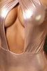 Pull Up Metallic Bathing Suit - Rose Gold - KNOWSTYLE - EDGE - EDGEONLINESTORE