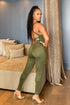 Together Tank Cross Back Jumpsuit - Olive - KNOWSTYLE - EDGE - EDGEONLINESTORE