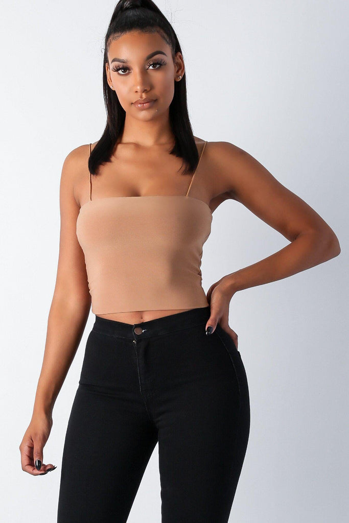 Touch by Touch Cami Tube Crop Top - Mocha - KNOWSTYLE - EDGE - EDGEONLINESTORE